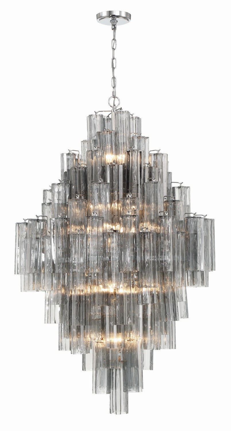 Addis 20 Light Chandelier in Polished Chrome - available from The Lighting Shoppe, trusted by Canadian homeowners