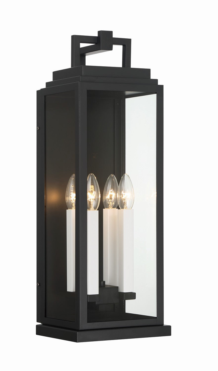 Aspen Four Light Outdoor Wall Sconce in Matte Black - available from The Lighting Shoppe, trusted by Canadian homeowners