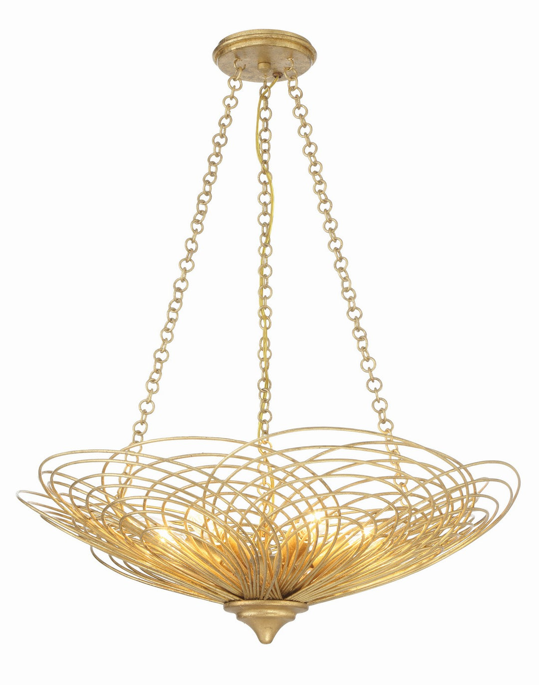 Doral Six Light Chandelier in Renaissance Gold - available from The Lighting Shoppe, trusted by Canadian homeowners