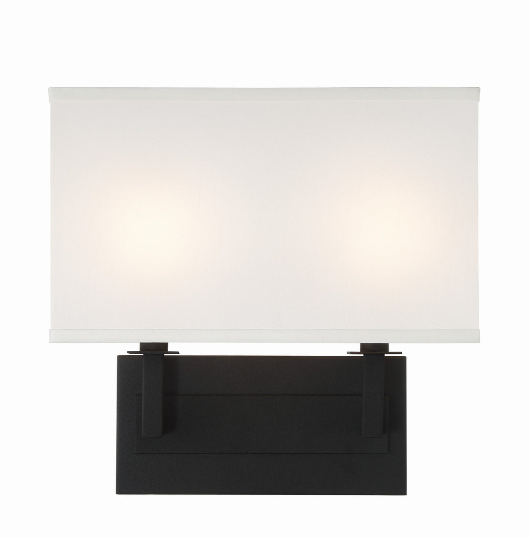 Durham Two Light Wall Sconce in Black Forged - available from The Lighting Shoppe, trusted by Canadian homeowners