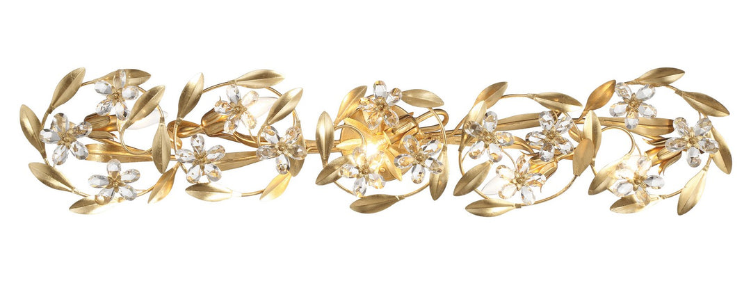 Marselle Five Light Wall Sconce in Antique Gold - available from The Lighting Shoppe, trusted by Canadian homeowners