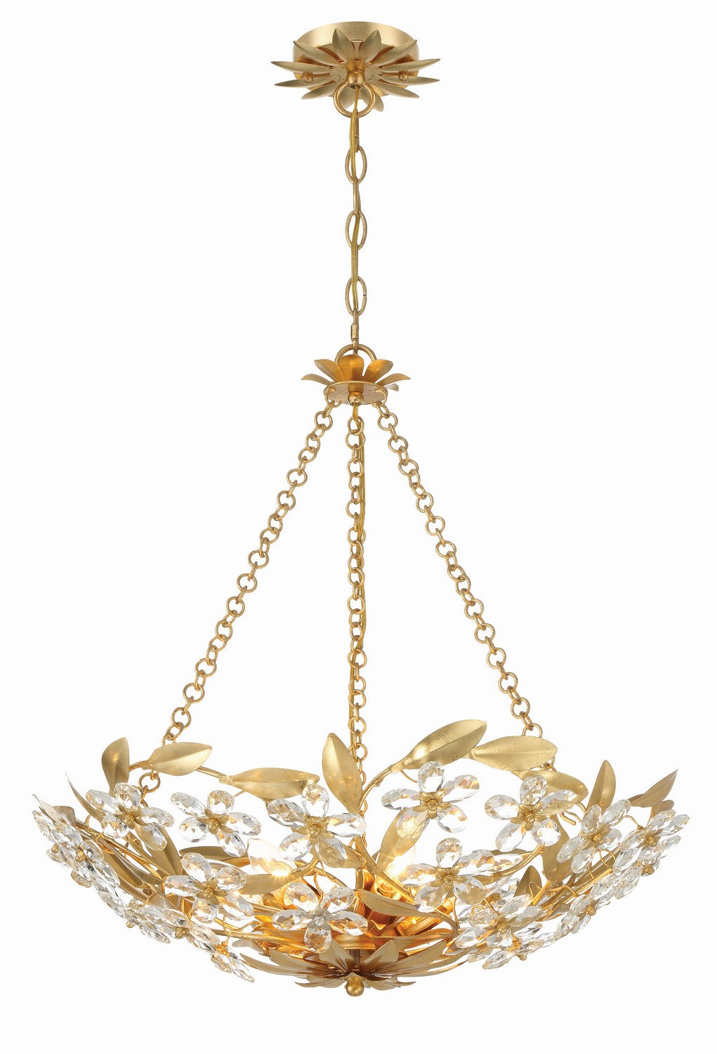 Marselle Six Light Chandelier in Antique Gold - available from The Lighting Shoppe, trusted by Canadian homeowners
