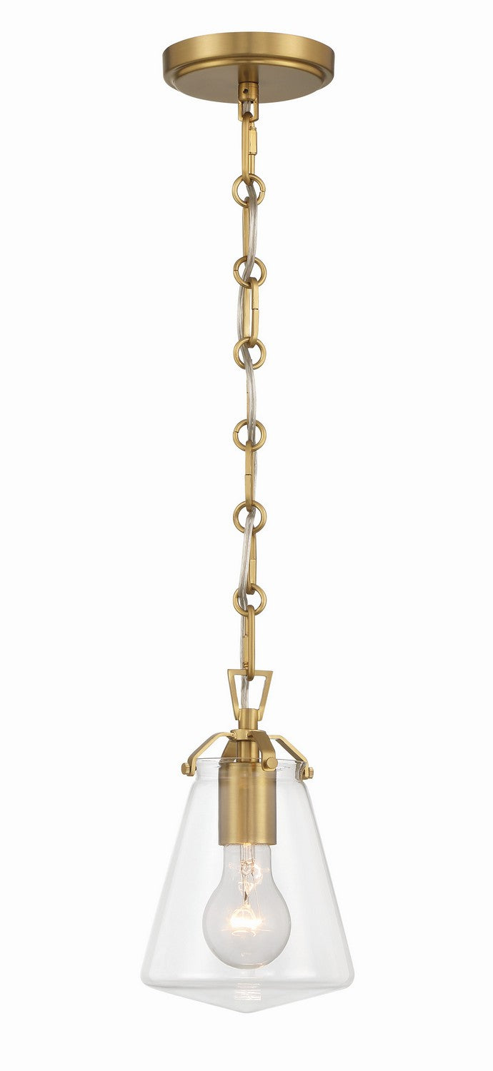 Voss One Light Mini Pendant in Luxe Gold - available from The Lighting Shoppe, trusted by Canadian homeowners