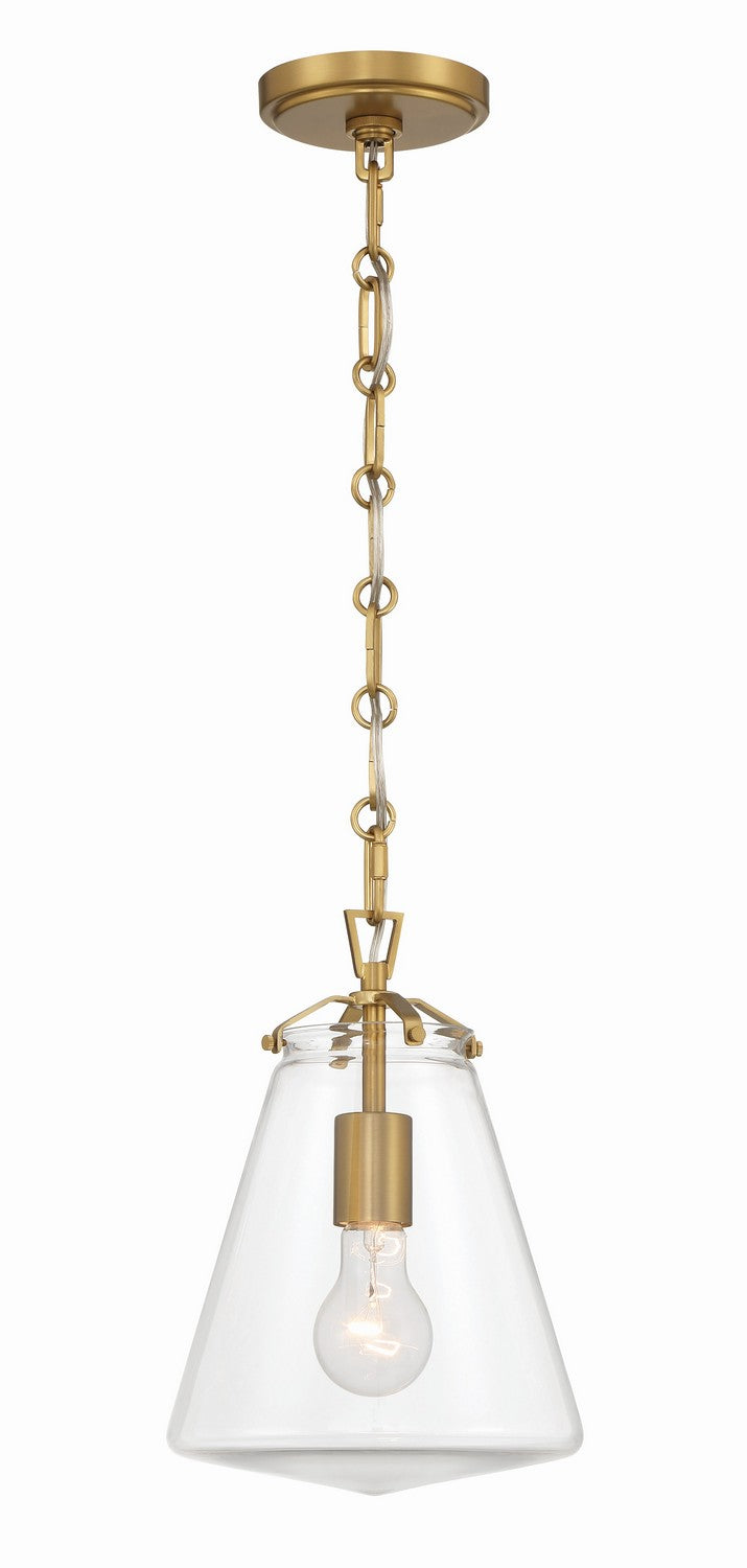 Voss One Light Mini Pendant in Luxe Gold - available from The Lighting Shoppe, trusted by Canadian homeowners