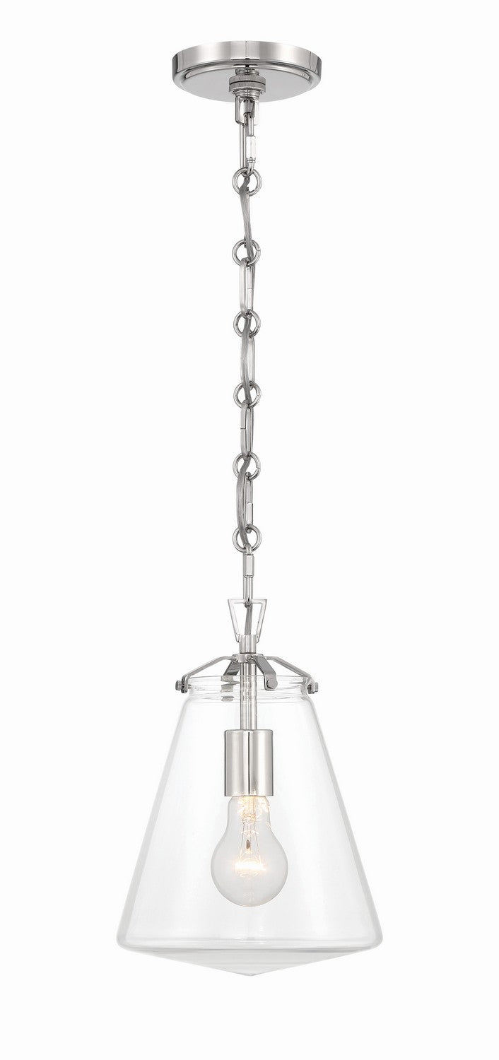 Voss One Light Mini Pendant in Polished Nickel - available from The Lighting Shoppe, trusted by Canadian homeowners