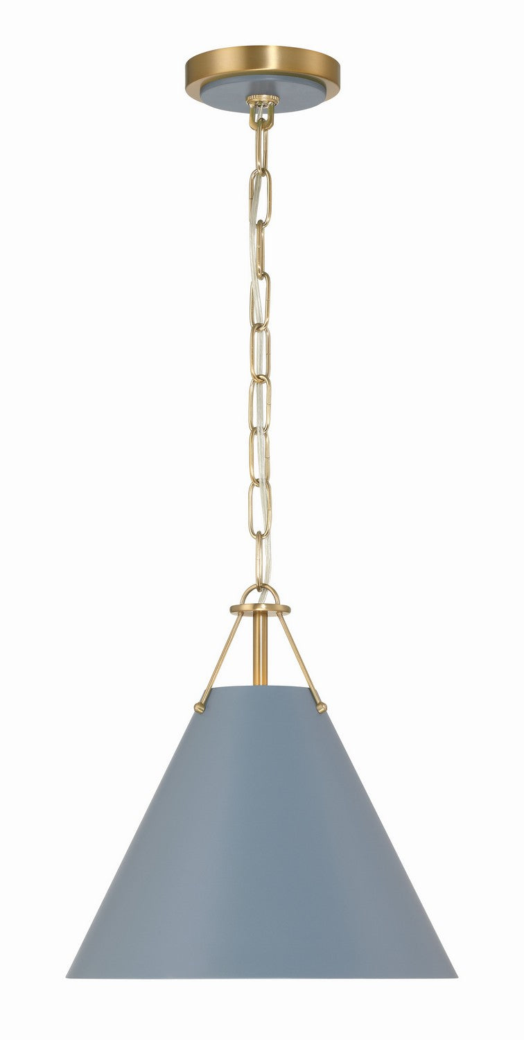 Xavier One Light Mini Pendant in Vibrant Gold - available from The Lighting Shoppe, trusted by Canadian homeowners
