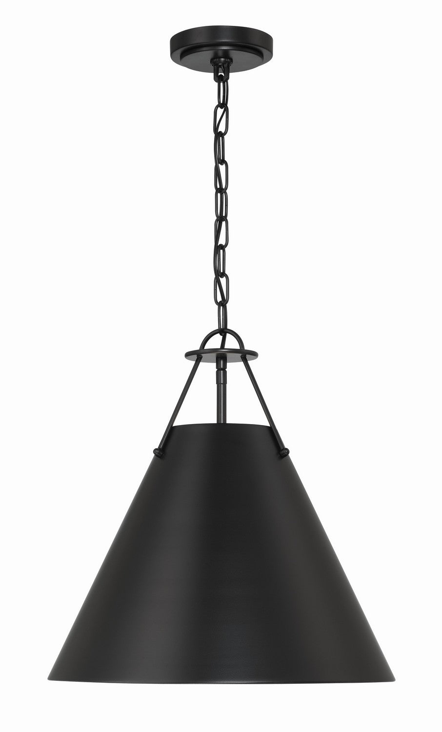 Xavier Three Light Pendant in Matte Black - available from The Lighting Shoppe, trusted by Canadian homeowners