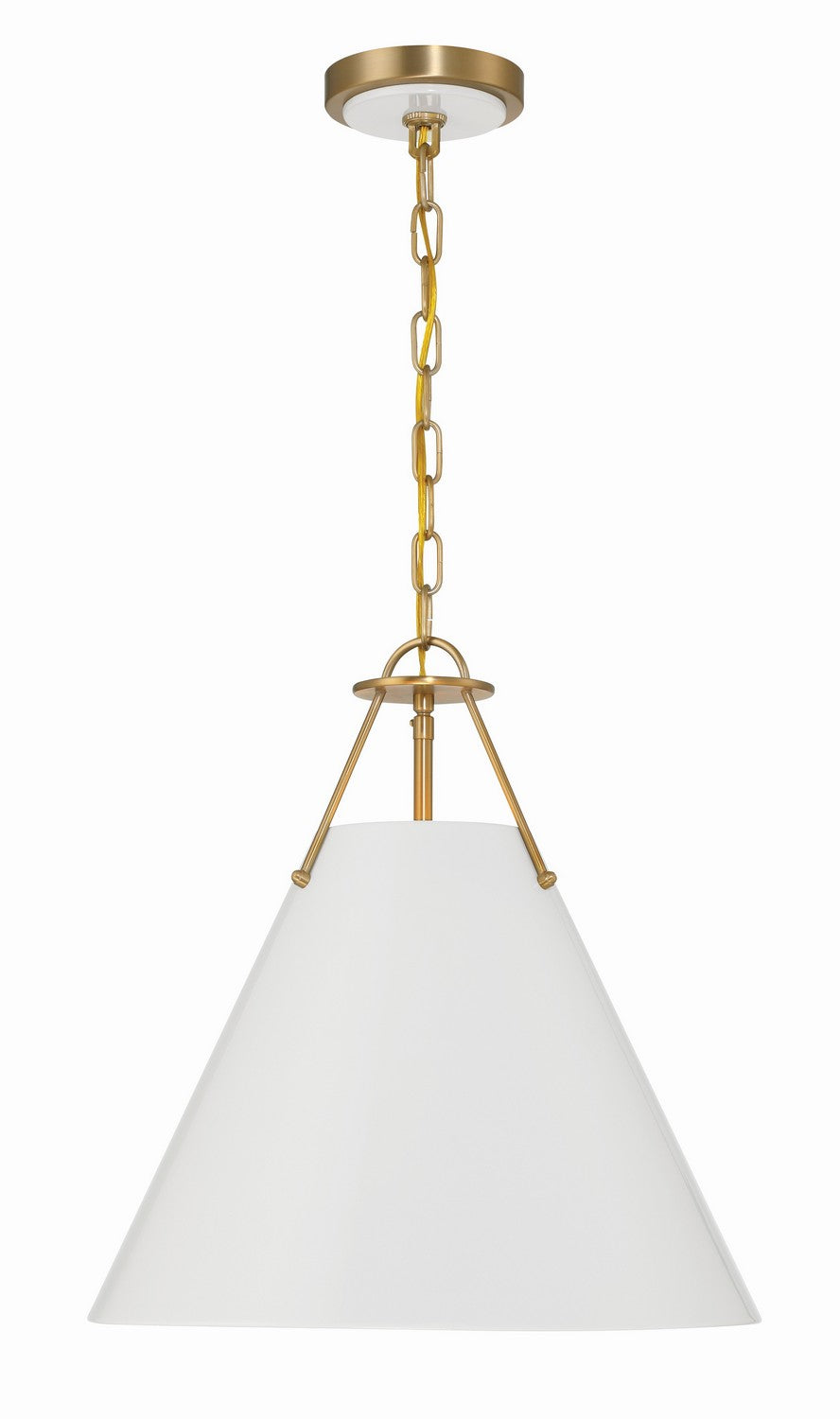 Xavier Three Light Pendant in Vibrant Gold - available from The Lighting Shoppe, trusted by Canadian homeowners