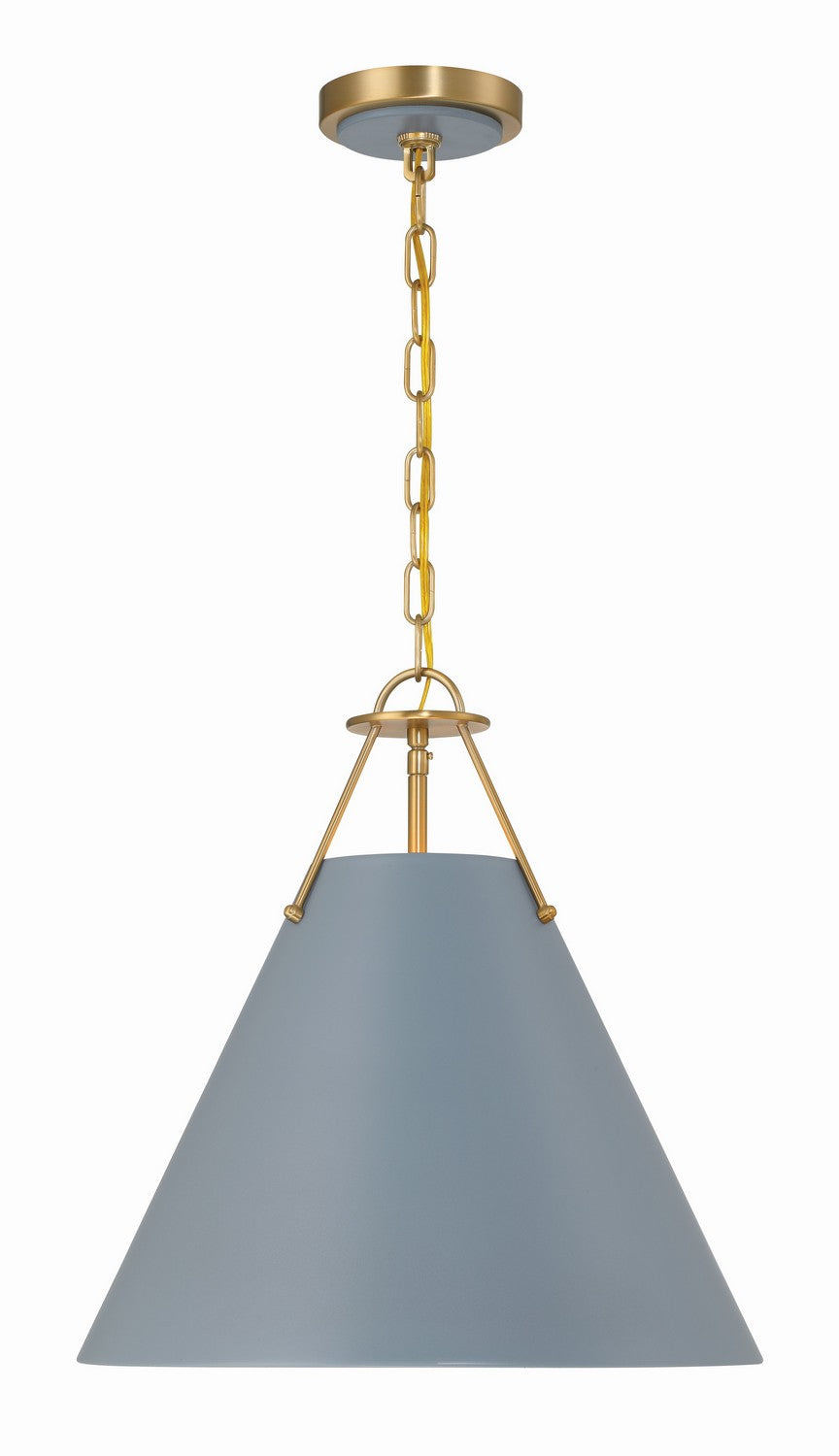 Xavier Three Light Pendant in Vibrant Gold - available from The Lighting Shoppe, trusted by Canadian homeowners