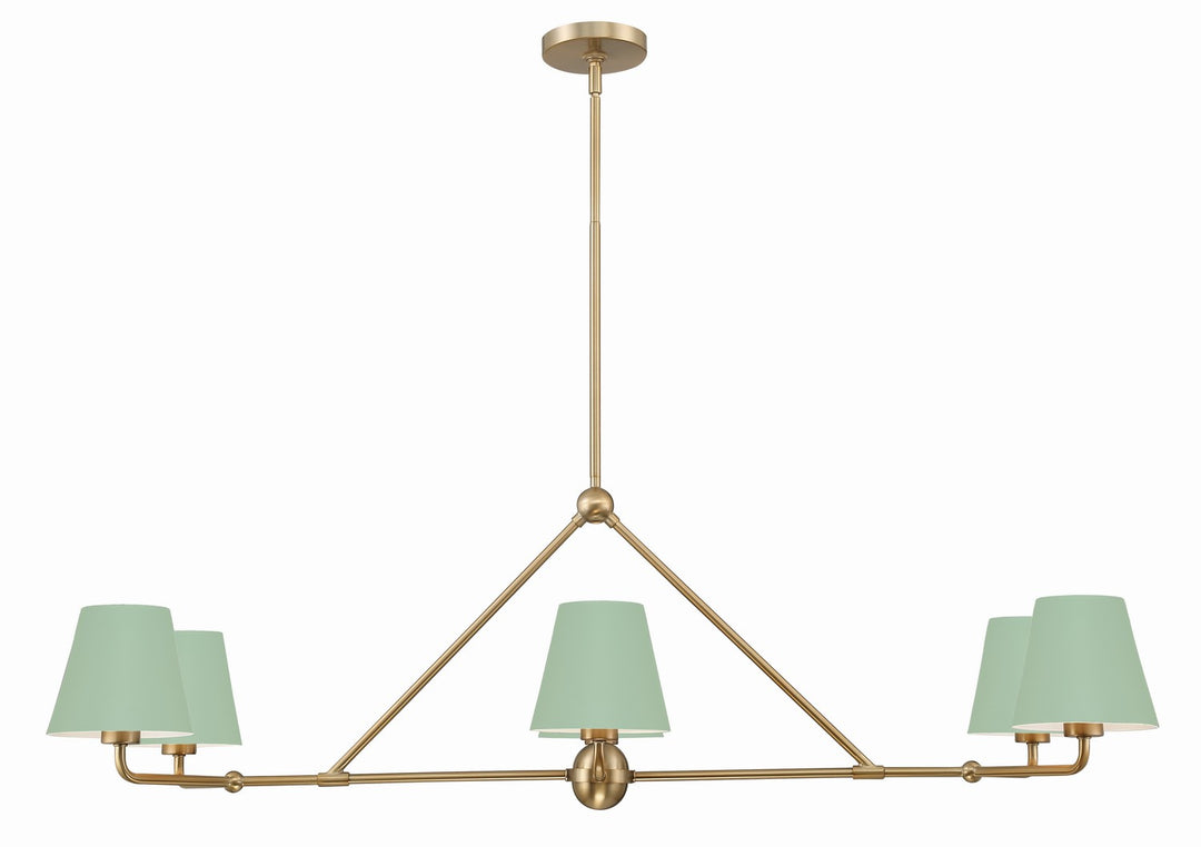 Xavier Six Light Chandelier in Vibrant Gold - available from The Lighting Shoppe, trusted by Canadian homeowners