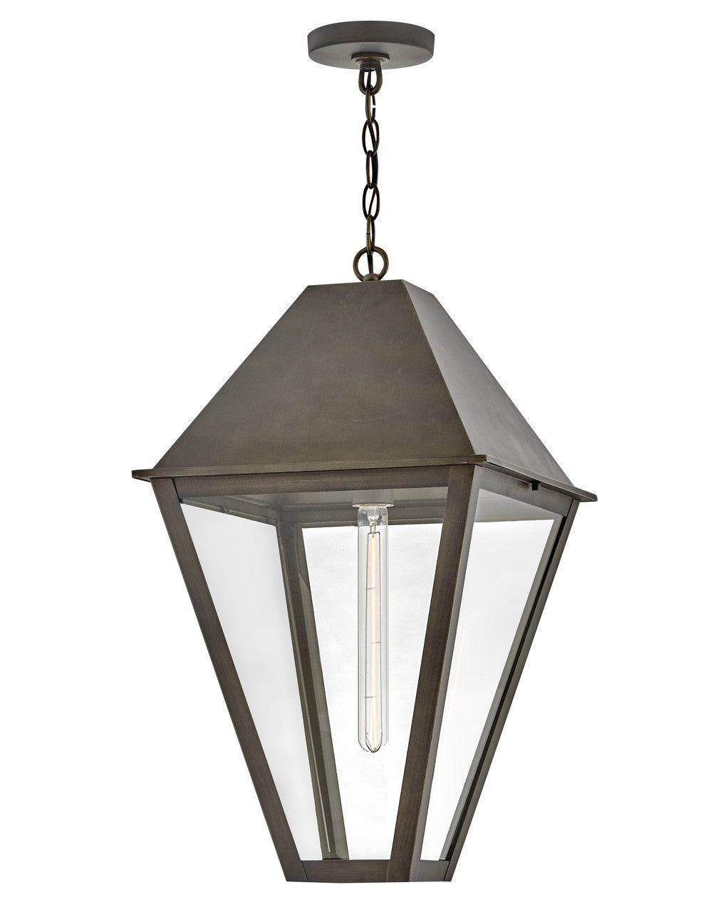 Endsley LED Hanging Lantern in Blackened Brass - available from The Lighting Shoppe, trusted by Canadian homeowners