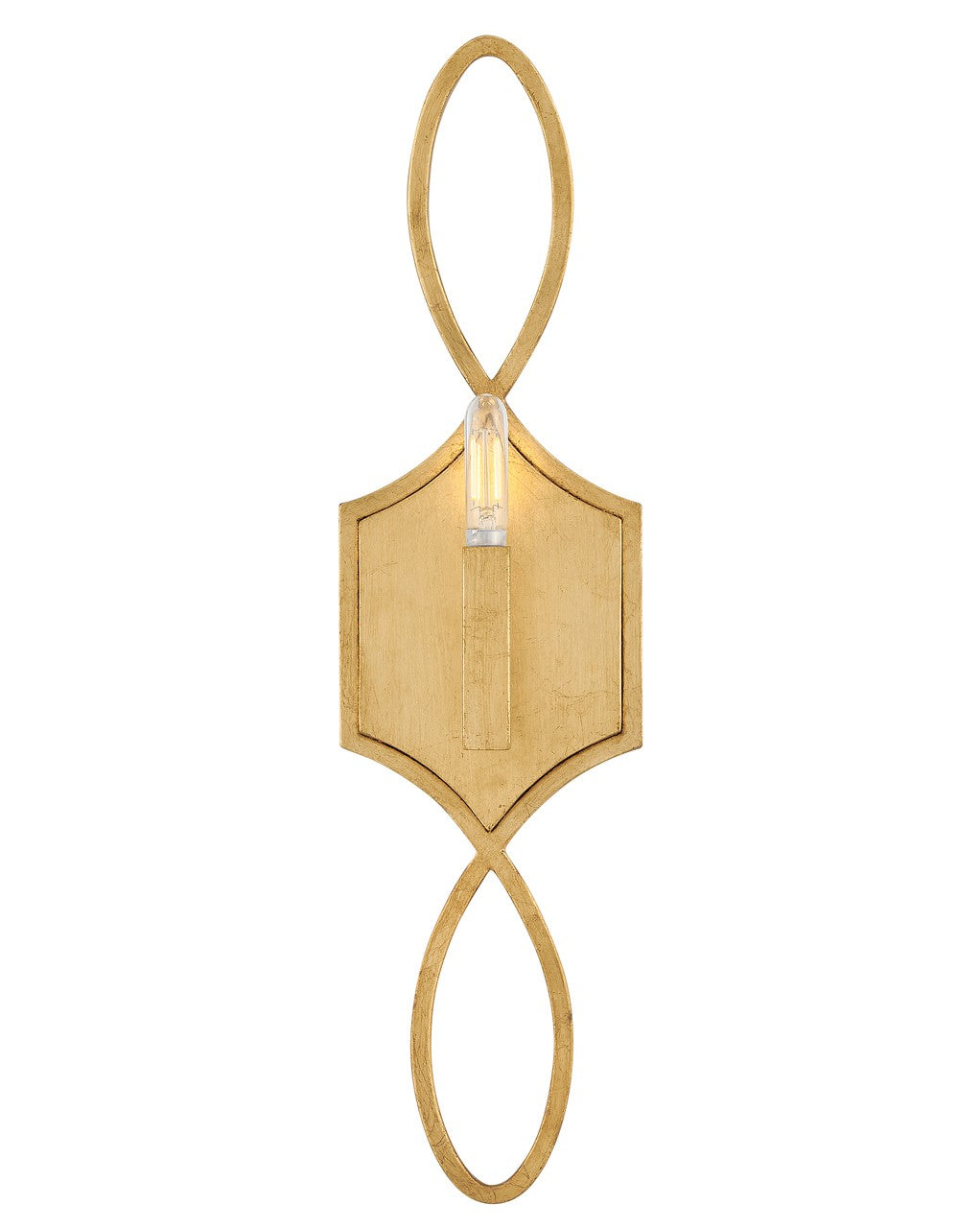 Leona LED Wall Sconce in Distressed Brass - available from The Lighting Shoppe, trusted by Canadian homeowners