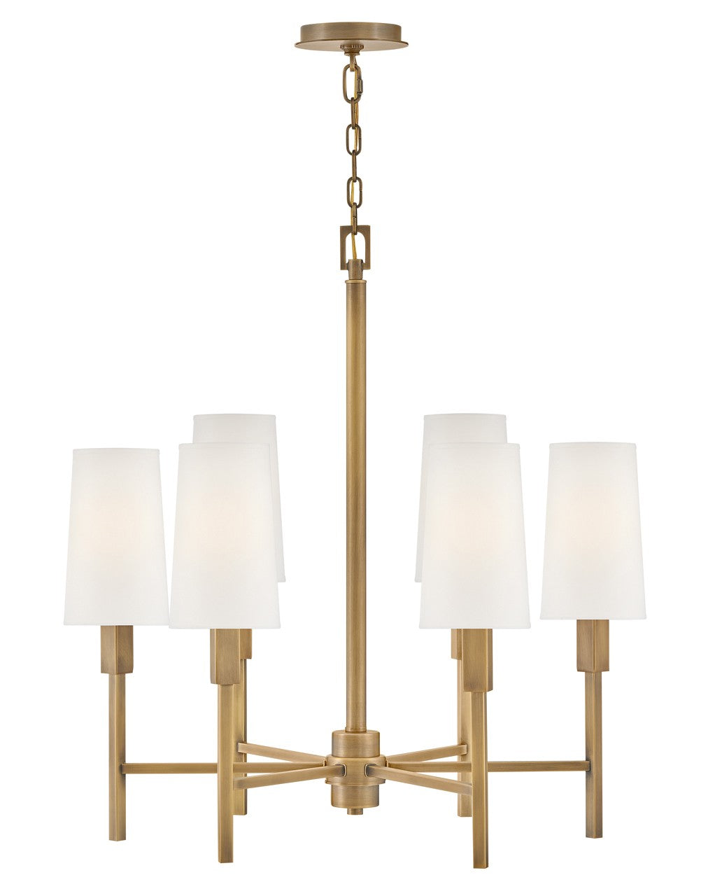 Hinkley Canada - 46455HB - LED Chandelier - Fenwick - Heritage Brass