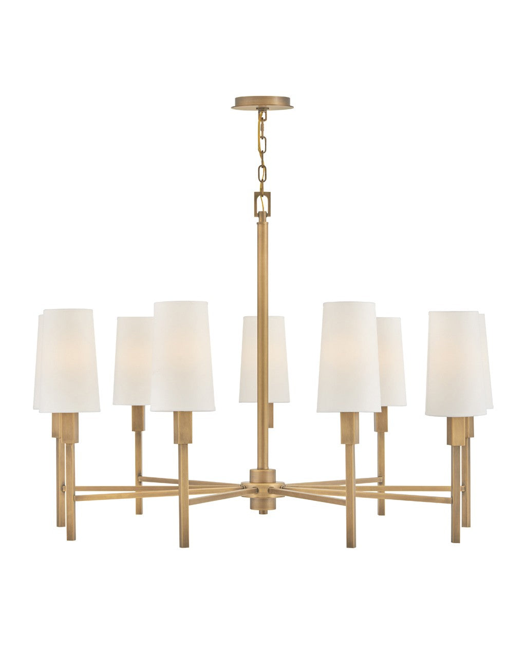 Hinkley Canada - 46456HB - LED Chandelier - Fenwick - Heritage Brass