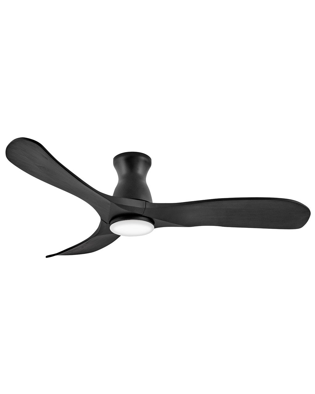 Swell Flush Illuminated 56"Ceiling Fan in Matte Black - available from The Lighting Shoppe, trusted by Canadian homeowners