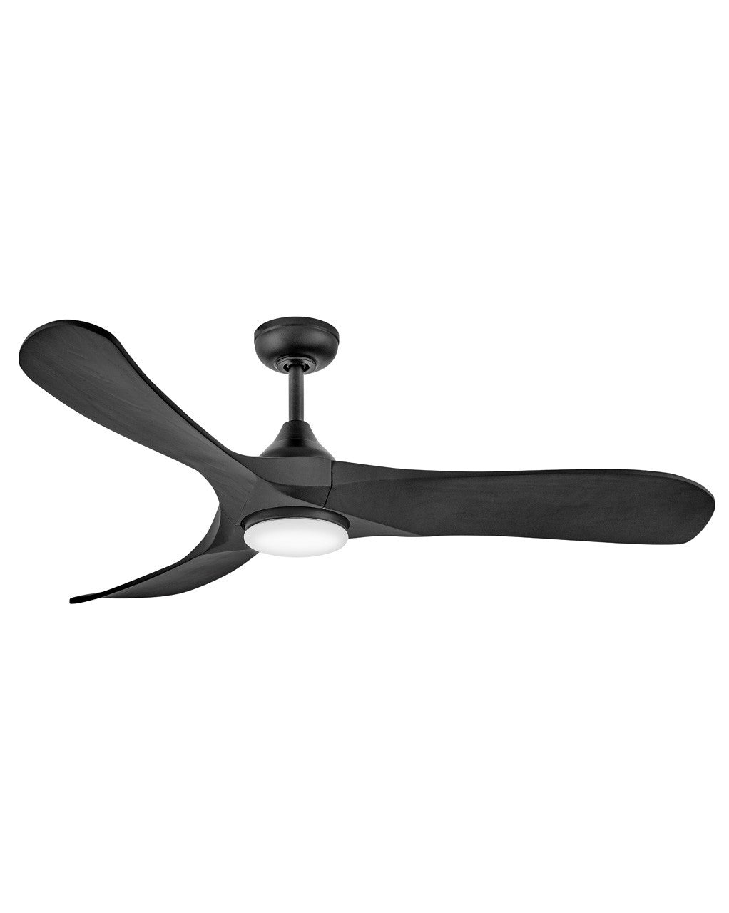 Swell Illuminated 56"Ceiling Fan in Matte Black - available from The Lighting Shoppe, trusted by Canadian homeowners