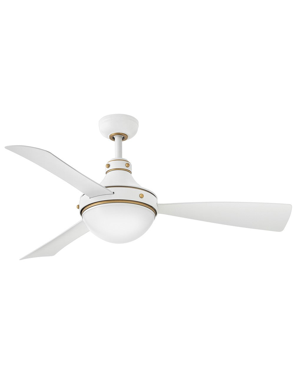 Oliver 50"Ceiling Fan in Matte White - available from The Lighting Shoppe, trusted by Canadian homeowners