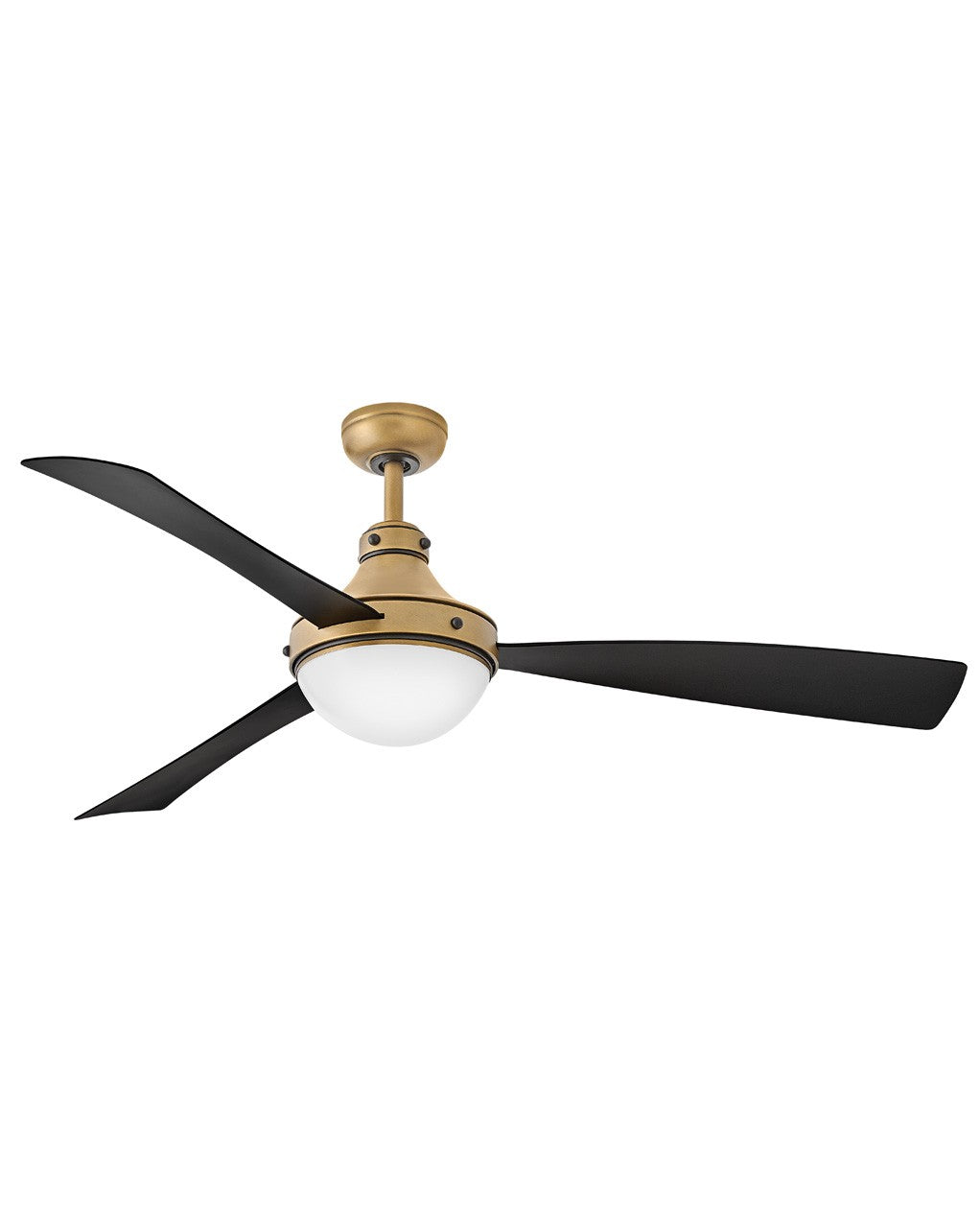 Oliver 62"Ceiling Fan in Heritage Brass - available from The Lighting Shoppe, trusted by Canadian homeowners
