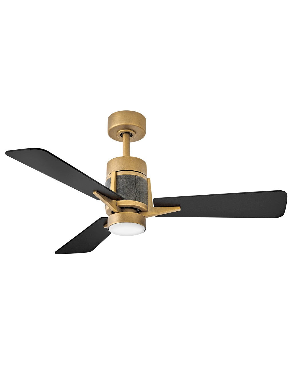 Atticus 42"Ceiling Fan in Heritage Brass - available from The Lighting Shoppe, trusted by Canadian homeowners
