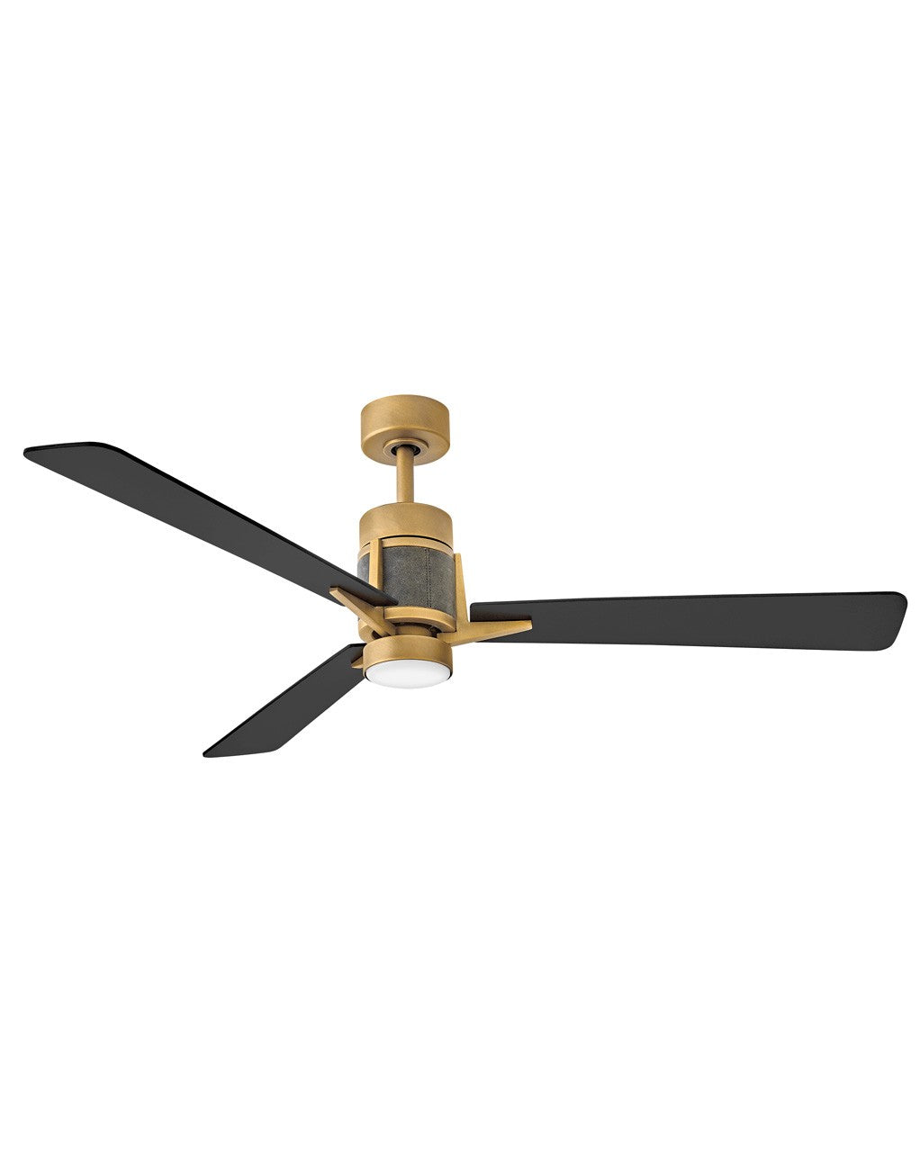 Atticus 56"Ceiling Fan in Heritage Brass - available from The Lighting Shoppe, trusted by Canadian homeowners