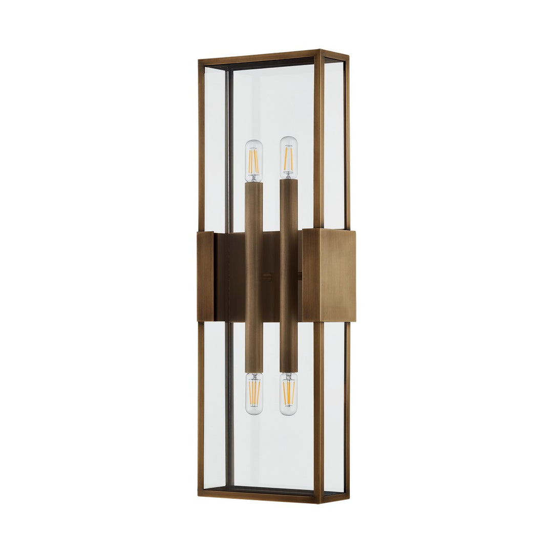 Troy Lighting Canada - B2924-PBR - Four Light Outdoor Wall Sconce - Santa Clara - Patina Brass