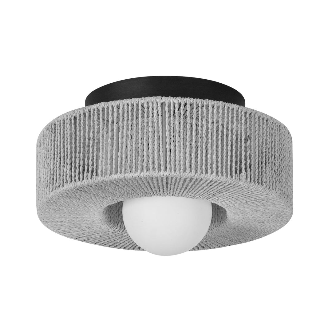 Coleman One Light Flush Mount in Bronze Leaf - available from The Lighting Shoppe, trusted by Canadian homeowners