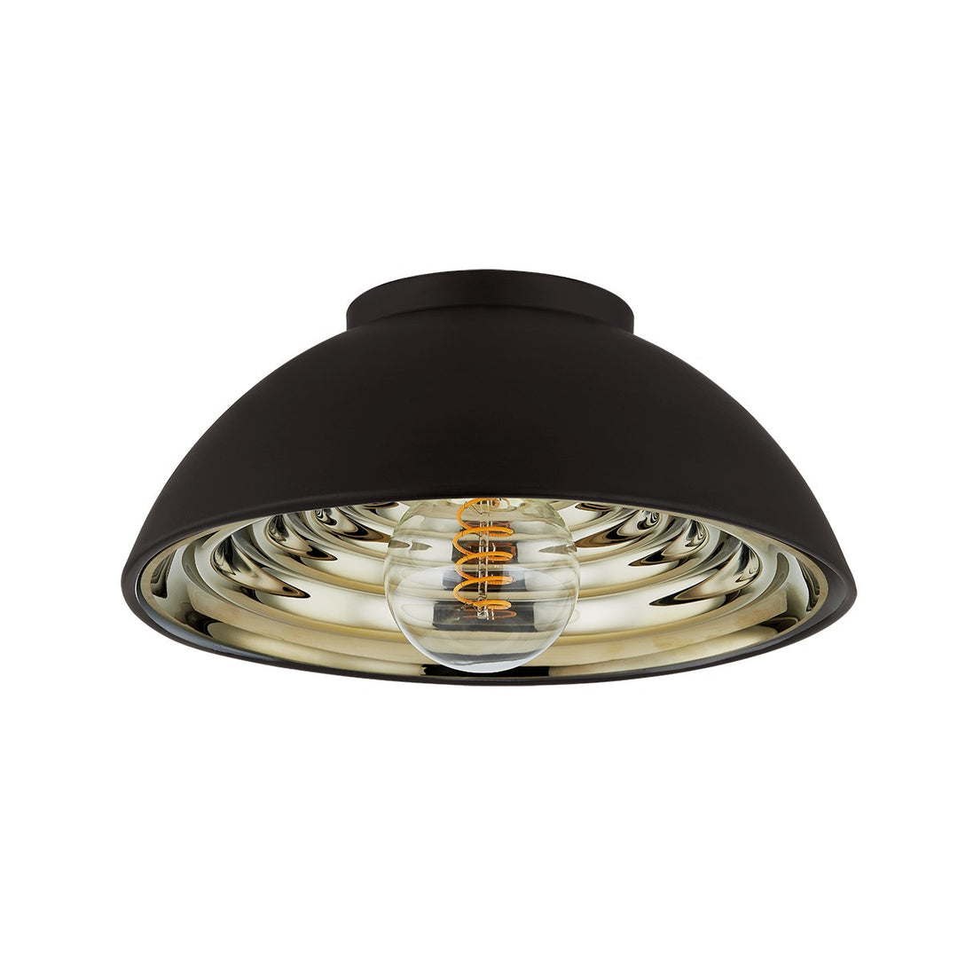 Eclipse One Light Flush Mount in Soft Black - available from The Lighting Shoppe, trusted by Canadian homeowners