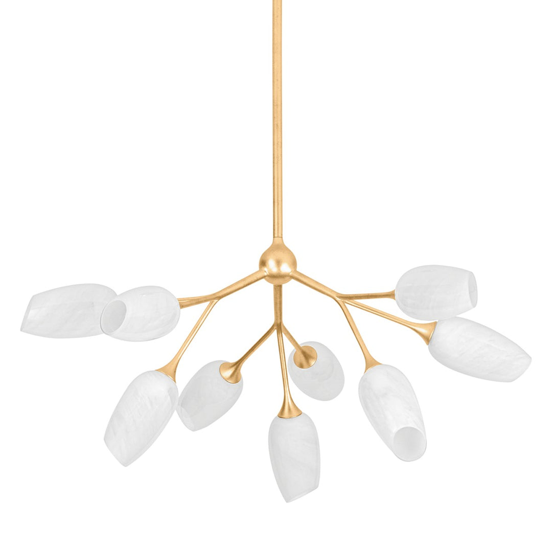 Troy Lighting Canada - F2134-VGL - Nine Light Chandelier - Aldean - Vintage Gold Leaf
