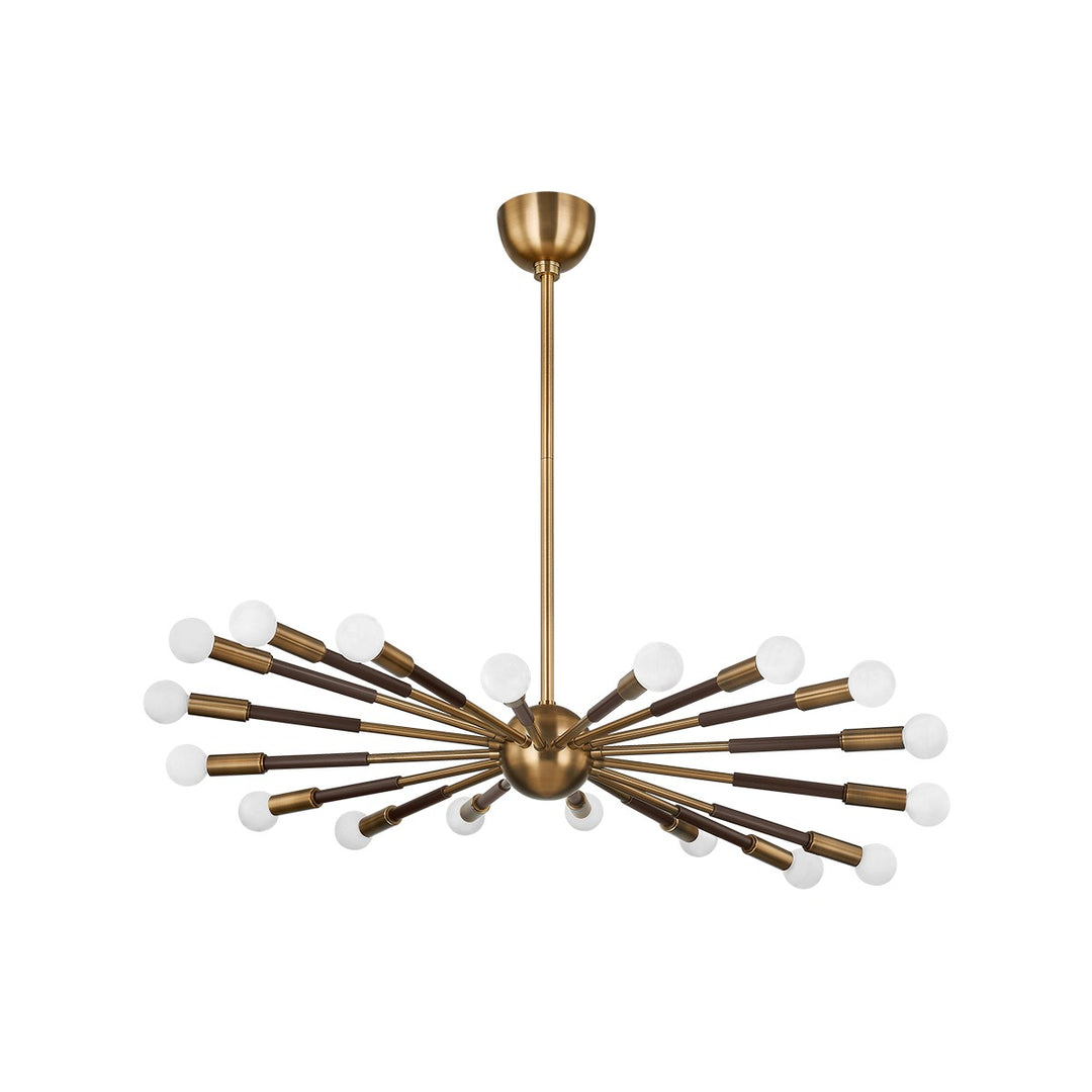 Troy Lighting Canada - F3036-PBR/BRZ - 18 Light Chandelier - Obie - Patina Brass