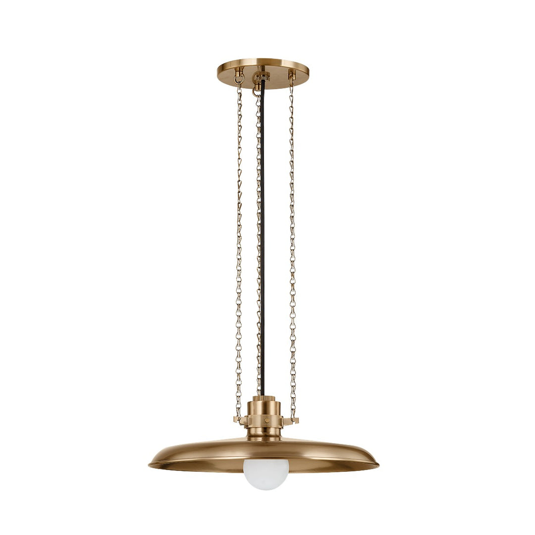 Rainhill One Light Pendant in Patina Brass - available from The Lighting Shoppe, trusted by Canadian homeowners