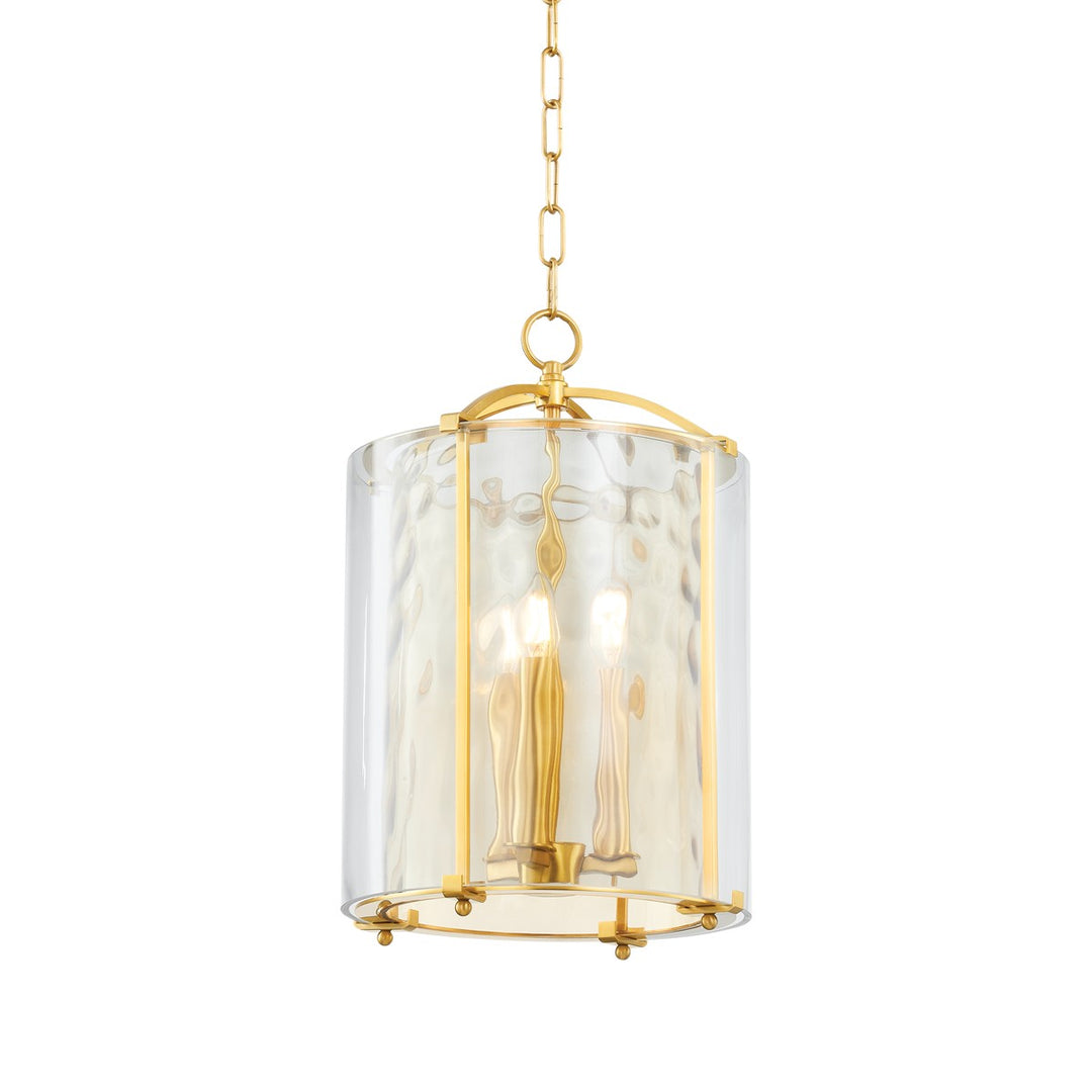 Hudson Valley Canada - 6003-AGB - Three Light Lantern - Ramsey - Aged Brass