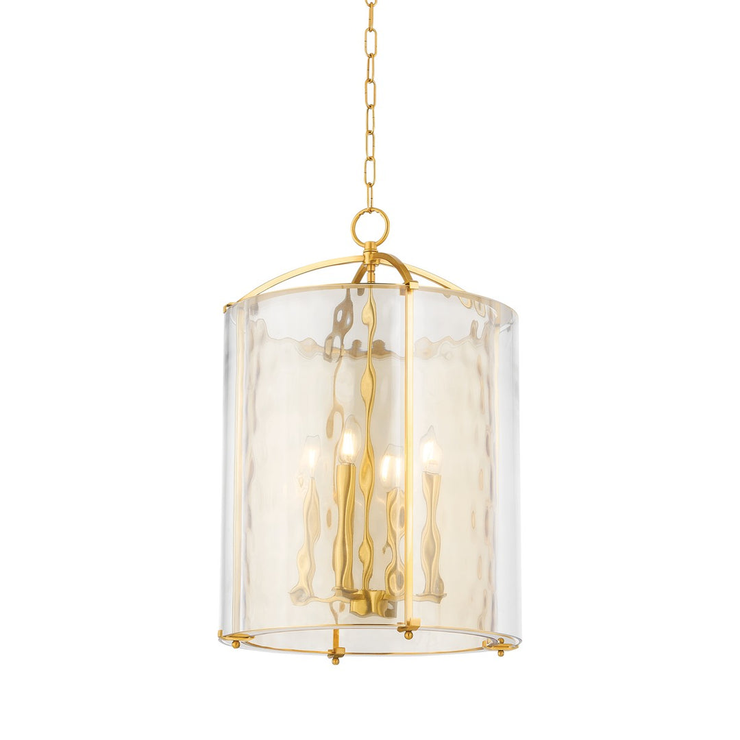 Hudson Valley Canada - 6004-AGB - Four Light Lantern - Ramsey - Aged Brass