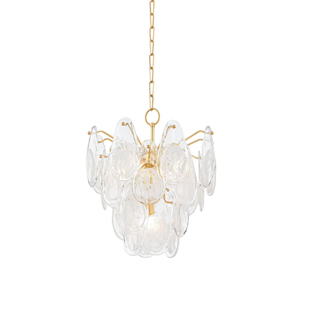 Darcia Five Light Chandelier in Aged Brass - available from The Lighting Shoppe, trusted by Canadian homeowners