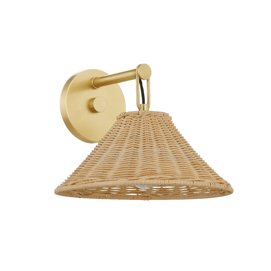Dalia One Light Wall Sconce in Aged Brass - available from The Lighting Shoppe, trusted by Canadian homeowners