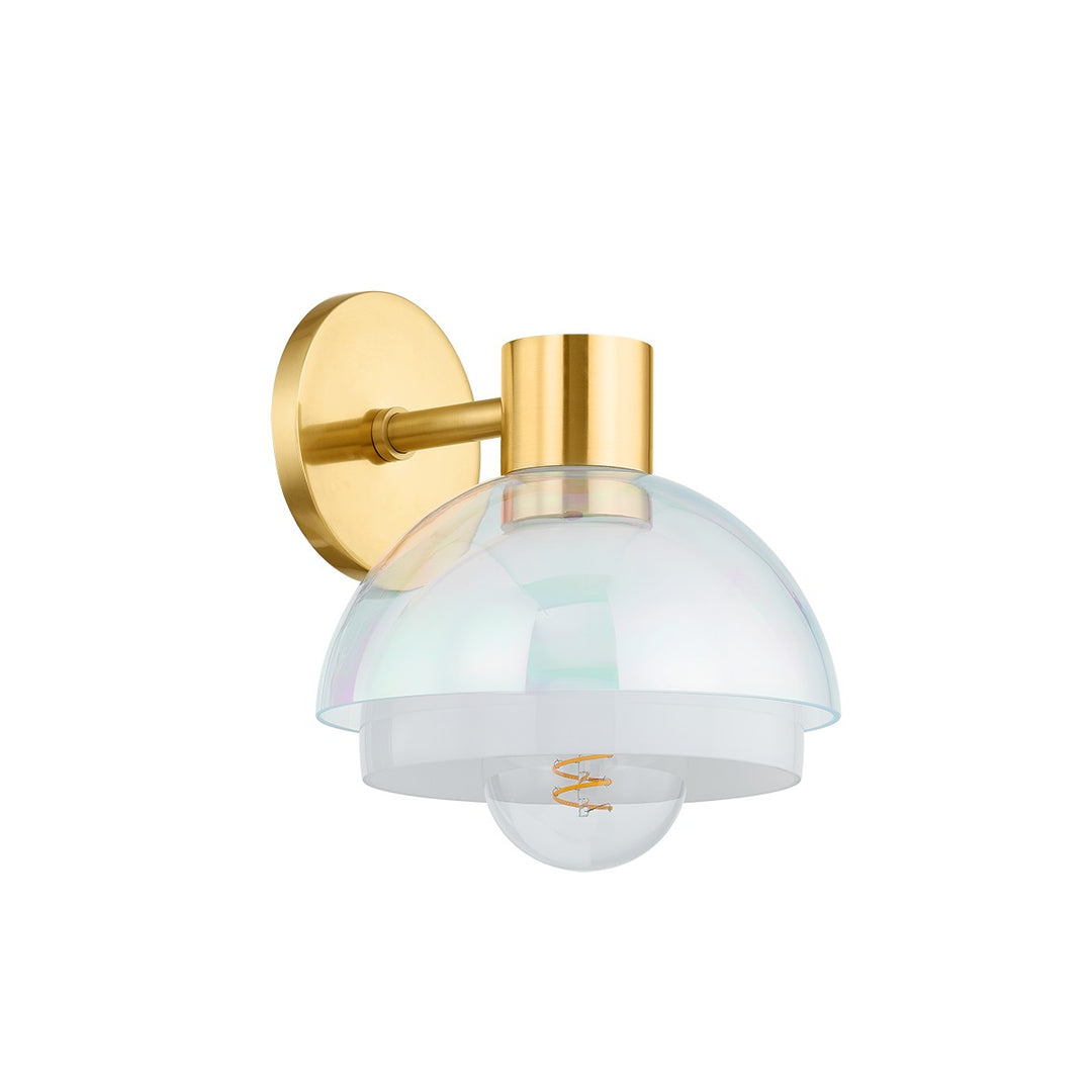 Modena One Light Wall Sconce in Aged Brass - available from The Lighting Shoppe, trusted by Canadian homeowners