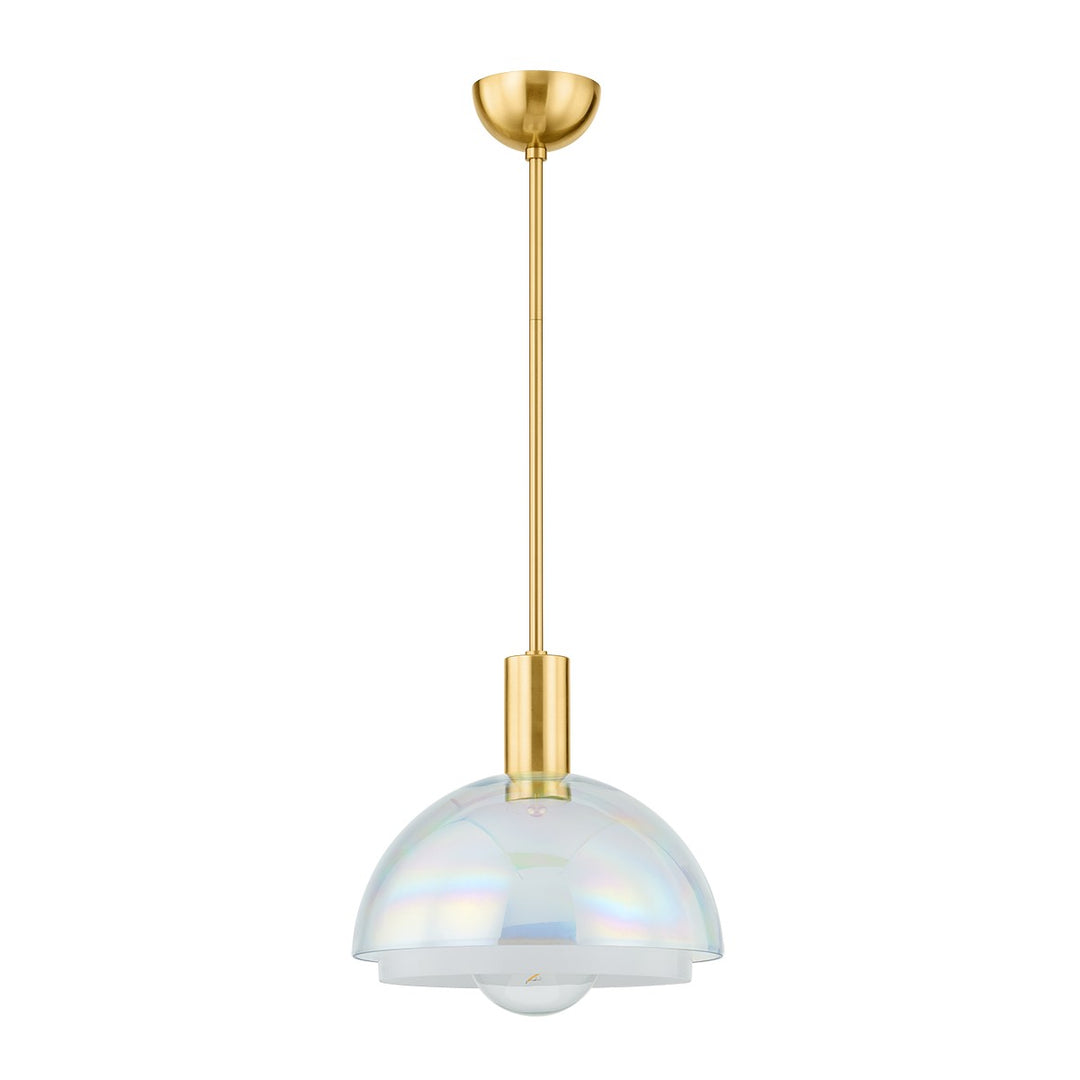 Modena One Light Pendant in Aged Brass - available from The Lighting Shoppe, trusted by Canadian homeowners