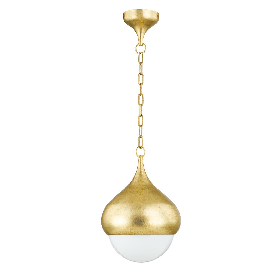Luciel One Light Pendant in Vintage Gold Leaf - available from The Lighting Shoppe, trusted by Canadian homeowners