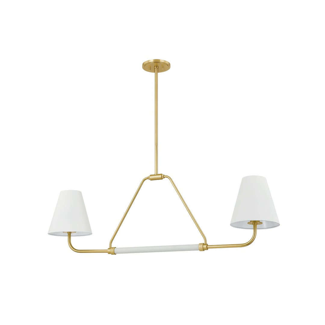 Georgann Two Light Linear in Aged Brass/Soft White - available from The Lighting Shoppe, trusted by Canadian homeowners