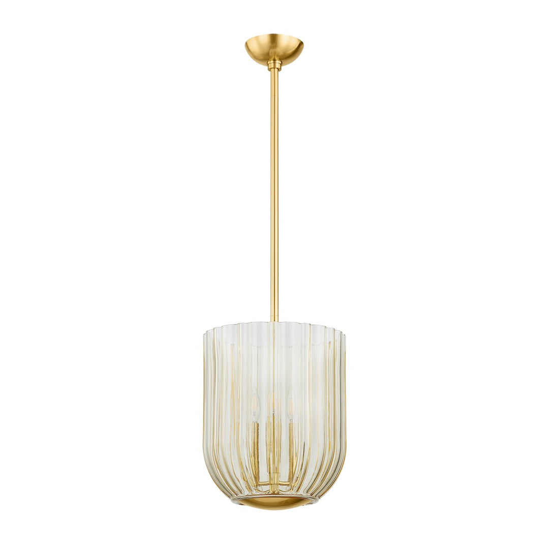Cece Three Light Lantern in Aged Brass - available from The Lighting Shoppe, trusted by Canadian homeowners
