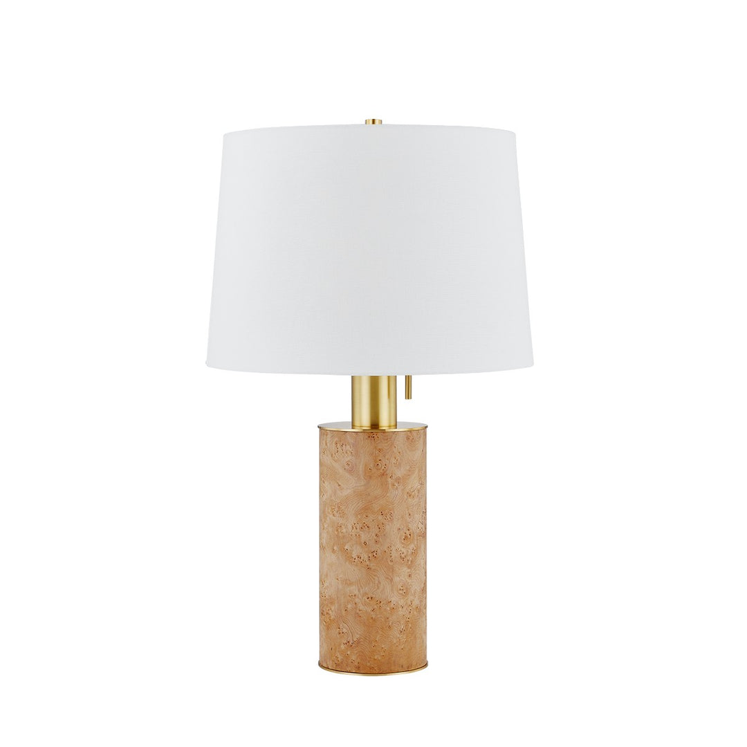 Clarissa One Light Table Lamp in Aged Brass - available from The Lighting Shoppe, trusted by Canadian homeowners