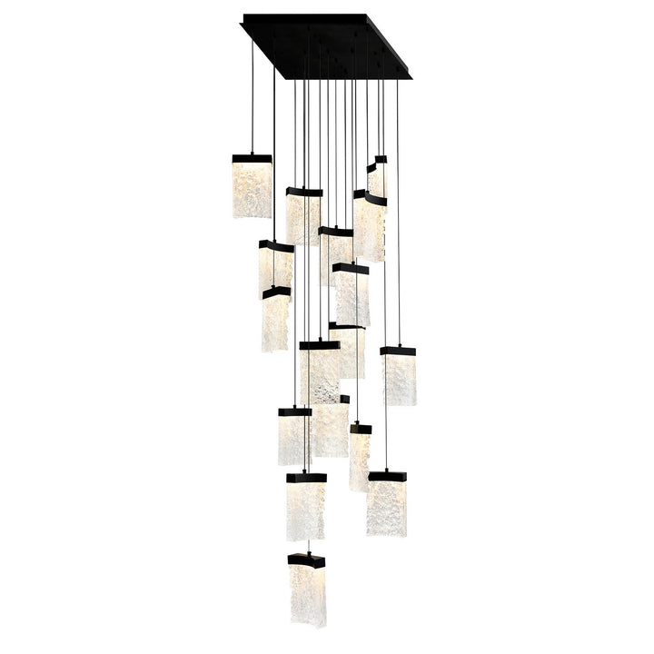 Lava LED Chandelier in Black - available from The Lighting Shoppe, trusted by Canadian homeowners