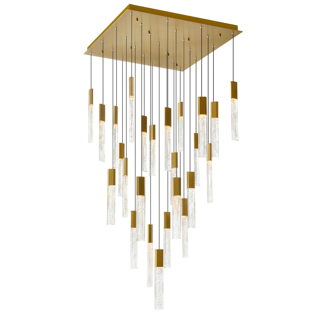 Greta LED Chandelier in Brass - available from The Lighting Shoppe, trusted by Canadian homeowners