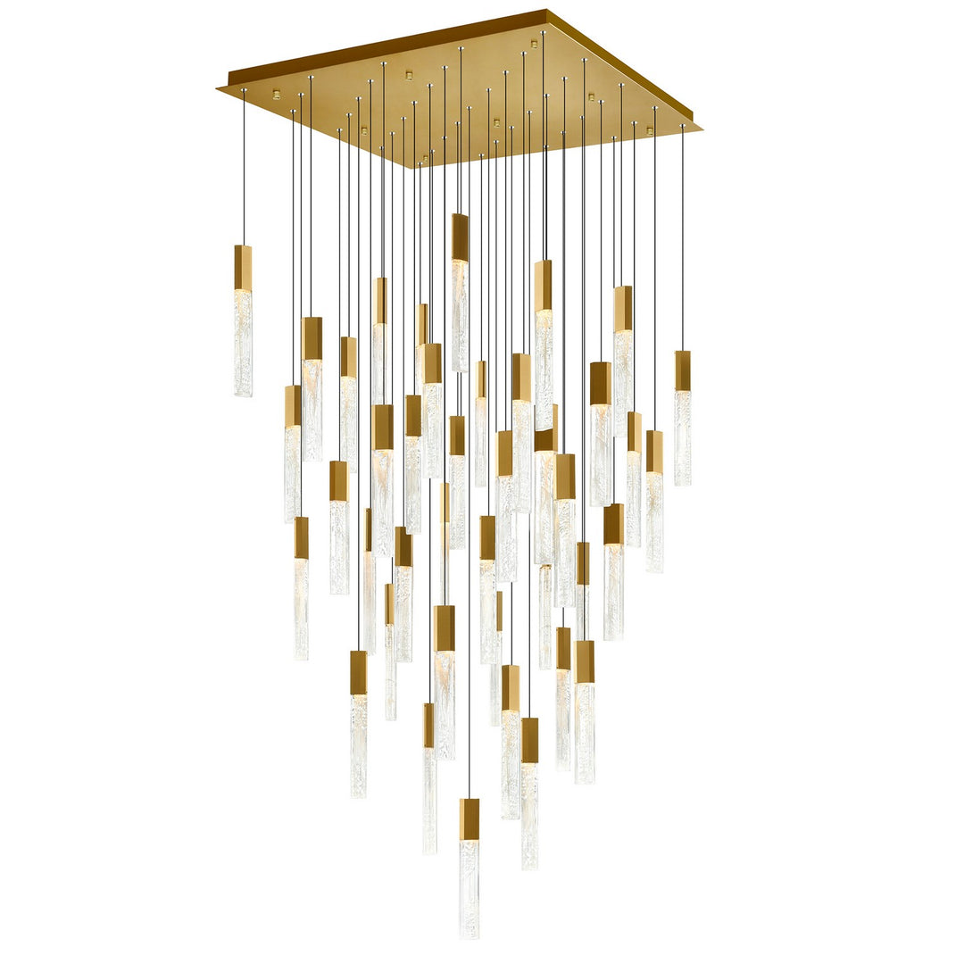 Greta LED Chandelier in Brass - available from The Lighting Shoppe, trusted by Canadian homeowners