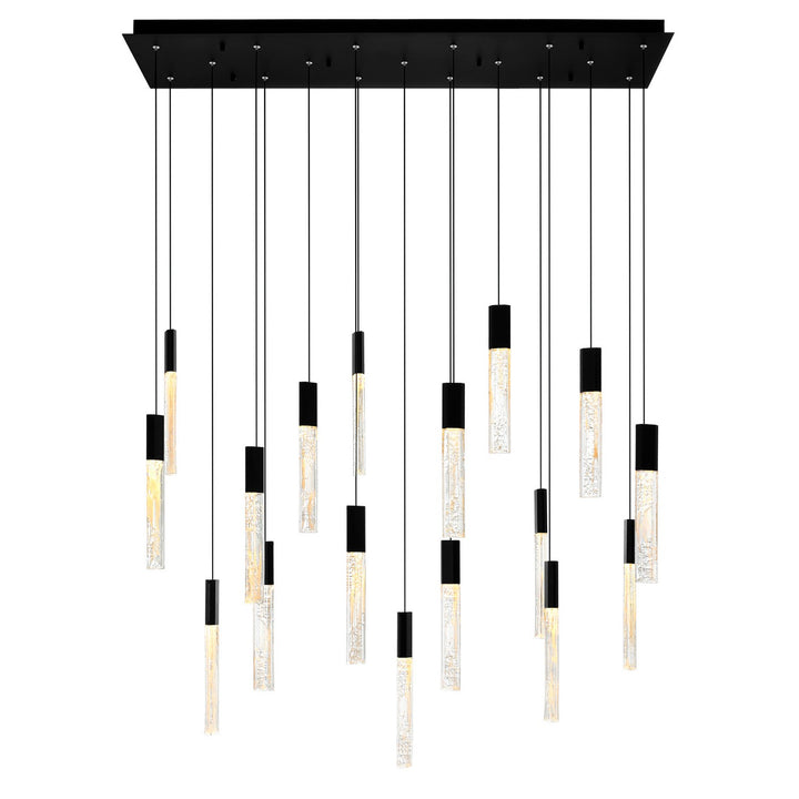 Greta LED Chandelier in Black - available from The Lighting Shoppe, trusted by Canadian homeowners
