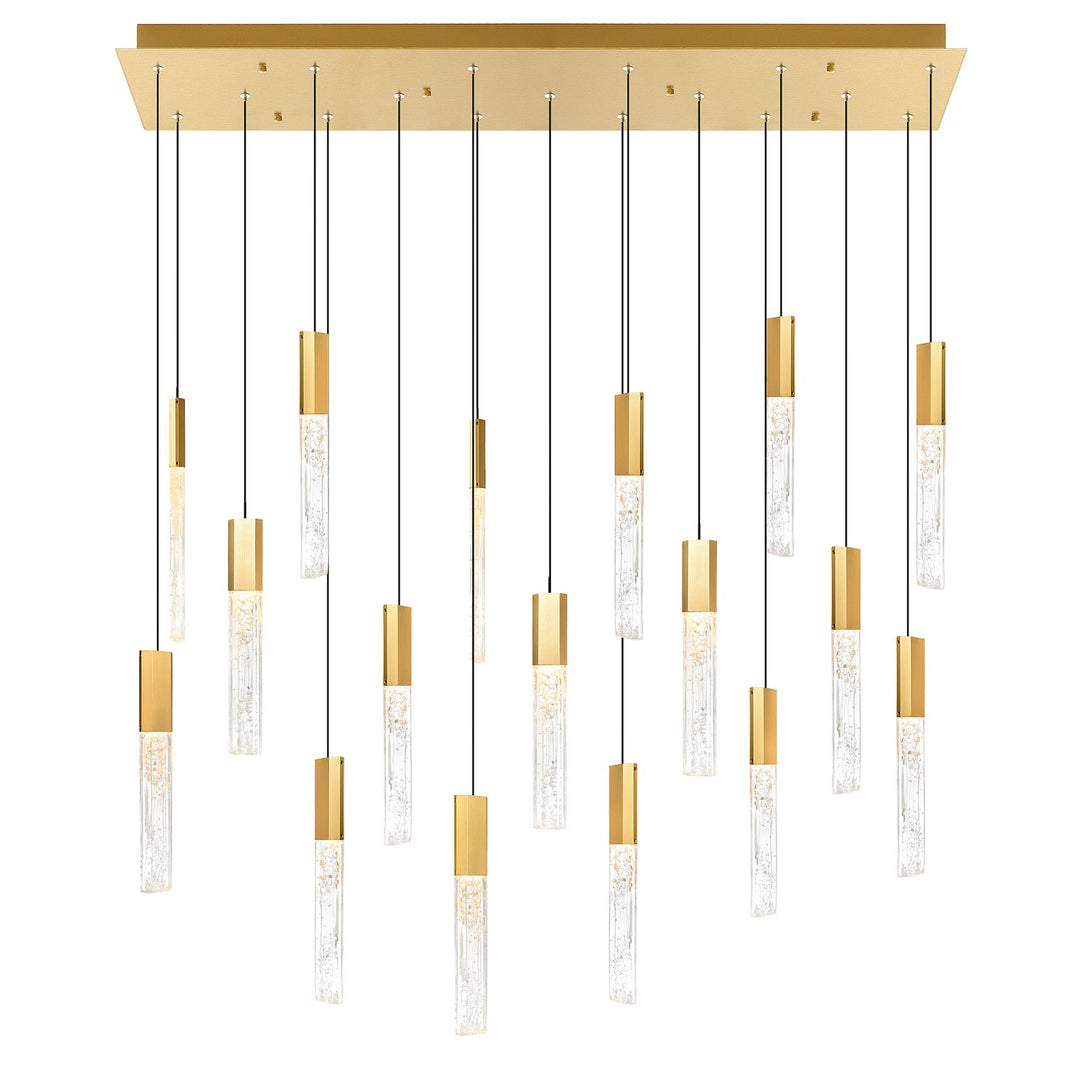 Greta LED Chandelier in Brass - available from The Lighting Shoppe, trusted by Canadian homeowners