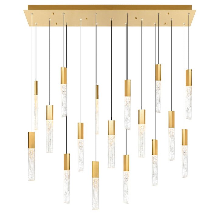 Greta LED Chandelier in Brass - available from The Lighting Shoppe, trusted by Canadian homeowners