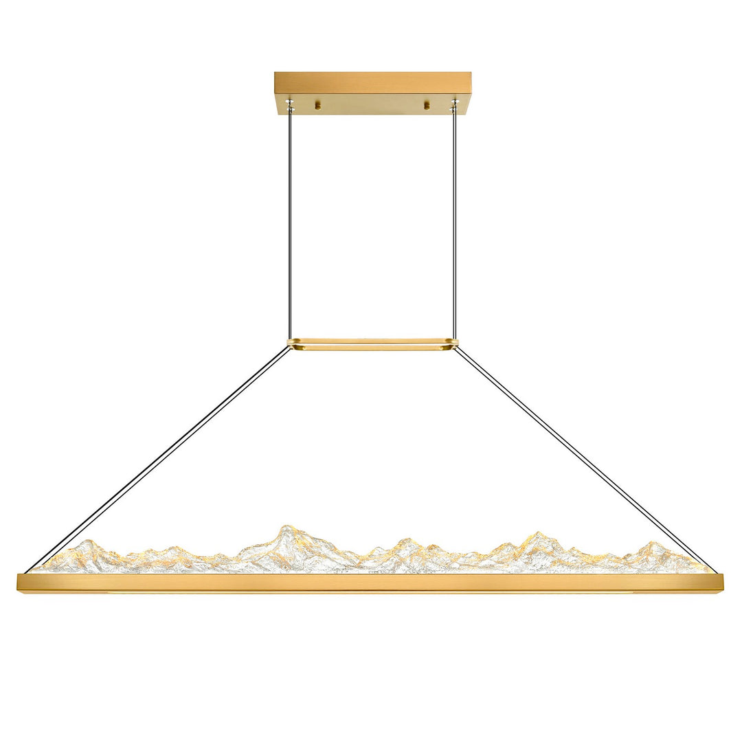 Himalayas LED Chandelier in Brass - available from The Lighting Shoppe, trusted by Canadian homeowners