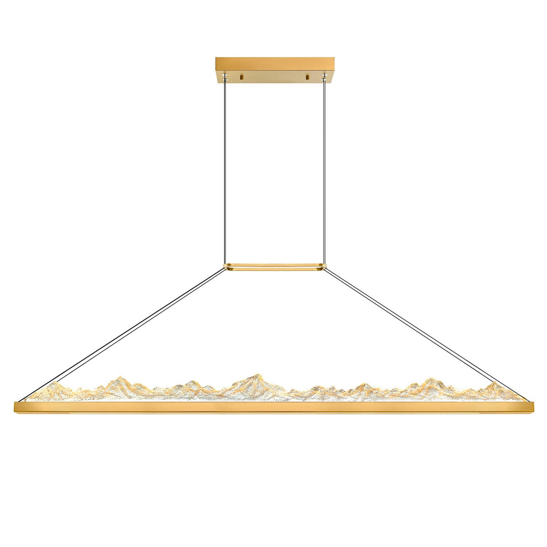 Himalayas LED Chandelier in Brass - available from The Lighting Shoppe, trusted by Canadian homeowners