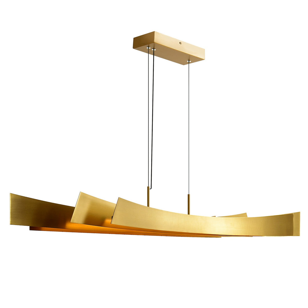 Candora LED Chandelier in Brass - available from The Lighting Shoppe, trusted by Canadian homeowners