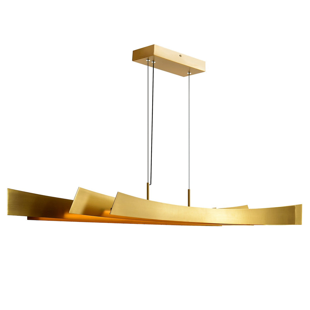 Candora LED Chandelier in Brass - available from The Lighting Shoppe, trusted by Canadian homeowners